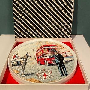 NIB Vintage Tea Pot Stand / Trivet - London Bus / British Cop